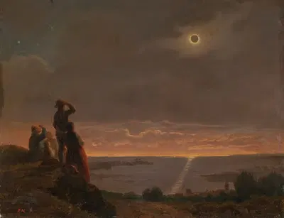 Солнечное затмение by Бенгт Норденберг, 1851 — digital art print download