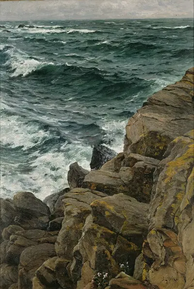 View of the Kattegat by Berndt Lindholm, 1890 — digital art print download