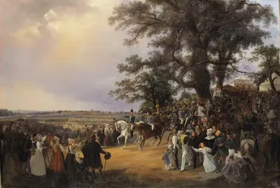 Обзор в полях Ладугардсгярде во время визита царя Николая в 1838 году by Карл Стефан Беннет — digital art print download
