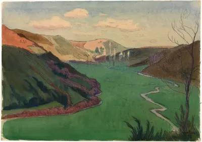 Долина Стангала, поблизу Кімпера by Шарль Гийо, 1896 — digital art print download