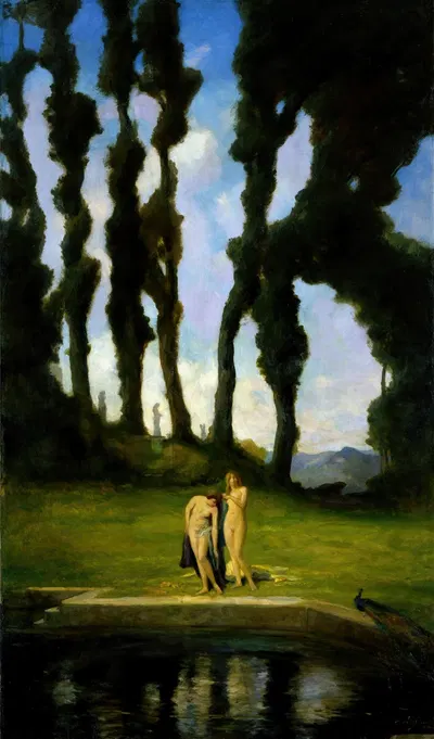 After the Bath by Charles Walter Stetson, 1910 — digital art print download