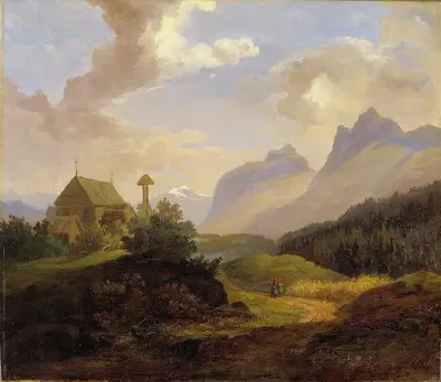 Пейзаж из Квиккйокка by Чарльз XV Шведский, 1859 — digital art print download