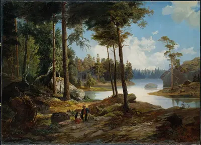 Вид с Вярмдё by Чарльз XV Шведский, 1865 — digital art print download