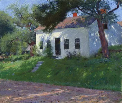 Дачный домик у дороги by Деннис Миллер Бункер, 1889 — digital art print download