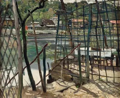 Пейзаж из Мёдона, Франция by Эйлиф Петерссен, 1884 — digital art print download