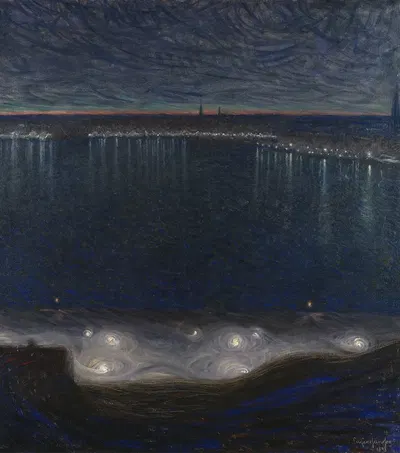 Riddarfjärden, Stockholm by Eugène Jansson, 1898 — digital art print download