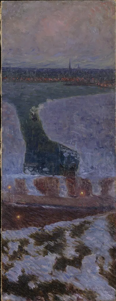 Riddarfjärden. A Stockholm by Eugène Jansson, 1898 — digital art print download