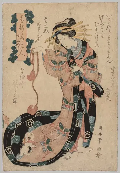 Куртизанка by Утагава Кунийасу, 1794-1834 — digital art print download