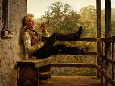Независимость (Сквайр Джек Портер) by Фрэнк Блэквелл Мейер, 1858 — digital art print download