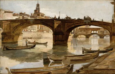 Мосты, Флоренция by Фрэнк Дювенек, c.1880 — digital art print download
