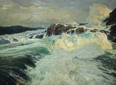 Ревущая Мейн, 1909 by Фредерик Джадд Уо, 1909 — digital art print download