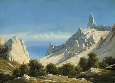 Вид на Соммерспирет, утесы Мён by Георг Эмиль Либерт, 1846 — digital art print download
