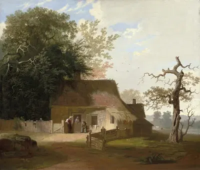 Cottage Scenery by George Caleb Bingham, 1845 — digital art print download