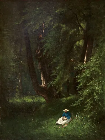In the Woods by George Inness, 1866 — digital art print download