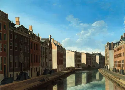 Вид на Золотой изгиб на Херенграхте by Геррит Адриансз. Беркхейде, 1671 - 1672 — digital art print download