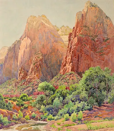 Патриархи, Национальный парк Сион by Гуннар Мауриц Видфорс, 1924 — digital art print download