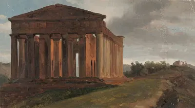 Храм в Агридженто, Сицилия by Густав Сёдерберг — digital art print download