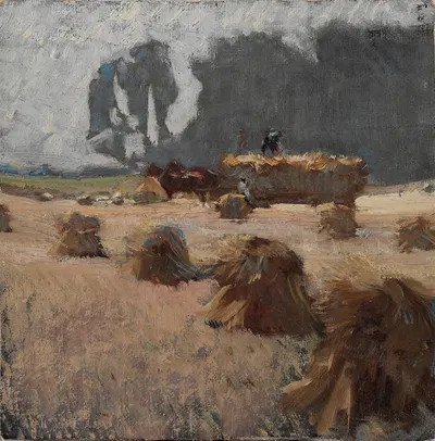 Harvest Time by Henry Keller, c. 1903 — digital art print download