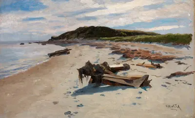 Кейп-Код, пляж by Герман Хартвих, 1894 — digital art print download