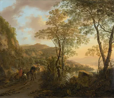 Italian Landscape by Jan Both, c. 1645 — digital art print download