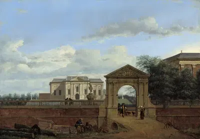 Архитектурная фантазия by Ян ван дер Хейден, c. 1670 — digital art print download