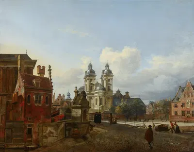 Церковь Святого Андрея в Дюссельдорфе by Ян ван дер Хейден, 1667 — digital art print download