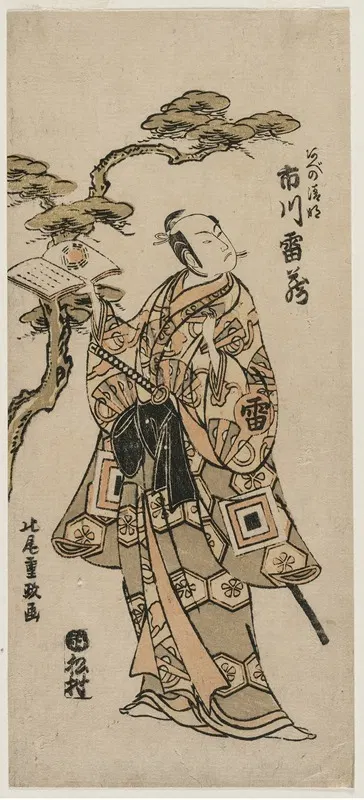 Ichikawa Raizo as Abe no Seimei by Kitao Shigemasa — digital art print download