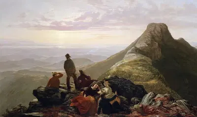 Поздняя вечеринка на горе Мансфилд by Джереми Томпсон, 1858 — digital art print download
