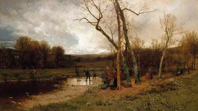 Saturday Afternoon by Jervis McEntee, 1875 — digital art print download
