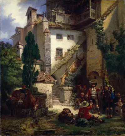 Стрелки в Мерано by Йохан Кристофер Боклунд, 1862 — digital art print download