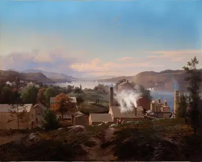 Железные заводы Поукепси (печь Бека) by Иоганн Германн Карменке, 1856 — digital art print download