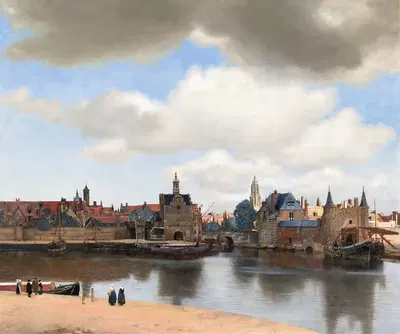 View of Delft by Johannes Vermeer — digital art print download