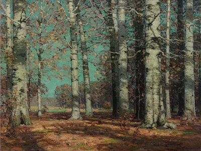 Autumn Beeches by John Fabian Carlson — digital art print download