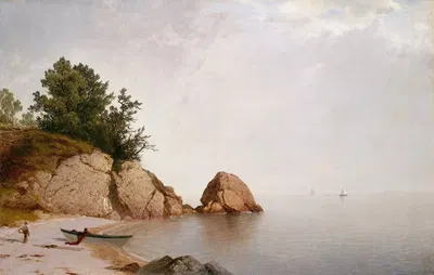 Beach at Beverly by John Frederick Kensett — digital art print download
