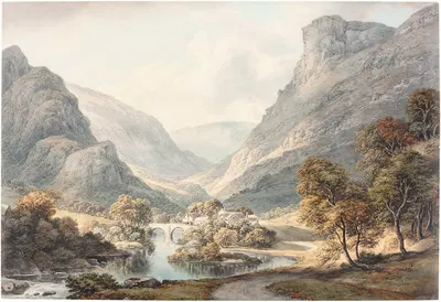 Вид на Довейдл by Джон Гловер, c. 1825 — digital art print download