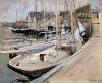 Рыболовные лодки в Глостере by Джон Генри Твактман, 1901 — digital art print download