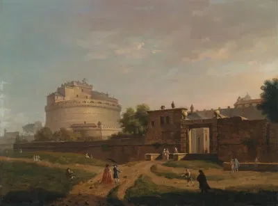 Castel Sant'Angelo, Rome by John Inigo Richards, 1776 — digital art print download