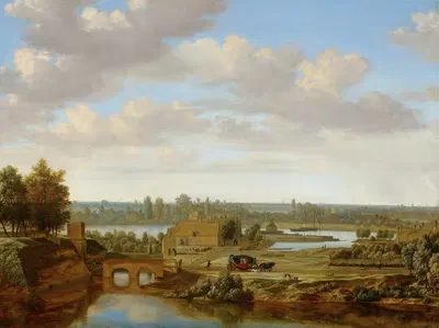 Панорама у Арнема с Рейнскими воротами by Йорис ван дер Хааген, 1649 — digital art print download