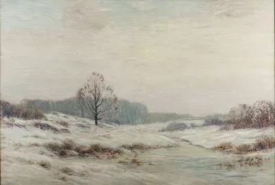 Зимнее утро by Леонард Охтман, 1911 — digital art print download