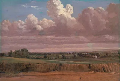 Landscape with Wheatfield by Lionel Constable — digital art print download