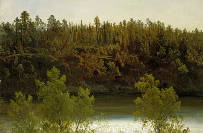 Шведское озеро. Этюд by Маркус Ларсон, 1853 — digital art print download