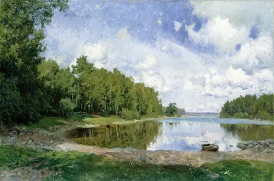 Lake View at Engelsberg, Västmanland by Olof Arborelius, 1893 — digital art print download