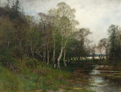 Весенний пейзаж. Мотив из Туллинге в Сёдерманланде by Оскар Тёрна, 1879 — digital art print download