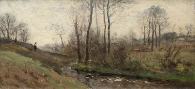 Landscape with a Running Brook. Scene from the Carolles in Normandy by Per Ekström — digital art print download