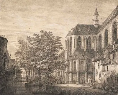 Pfarr-Kirche Boppart am Rhein by Доменико Квальо-младший, 1822 — digital art print download