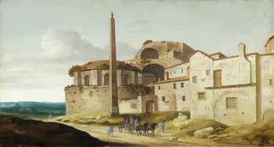 Church of Santa Maria della Febbre,Rome by Pieter Jansz Saenredam, 1629 — digital art print download