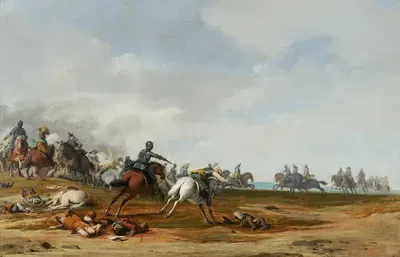 Конный бой by Питер Пост, 1631 — digital art print download