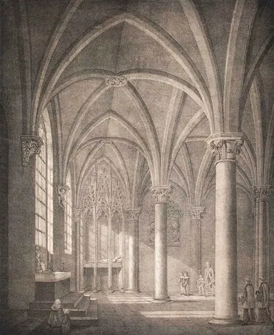 Straßburger Münster mit Grabmal Lichtenberg by Доменико Квальо-младший — digital art print download