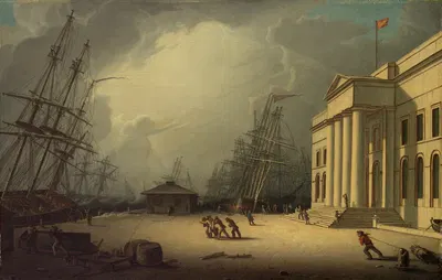 Таможенный дом в Гриноке, Шотландия by Роберт Салмон, 1828 — digital art print download