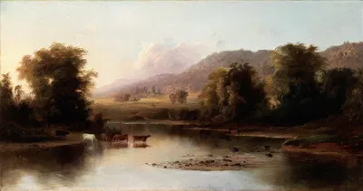 Вид на реку Святой Анны by Роберт С. Дункансон, 1870 — digital art print download